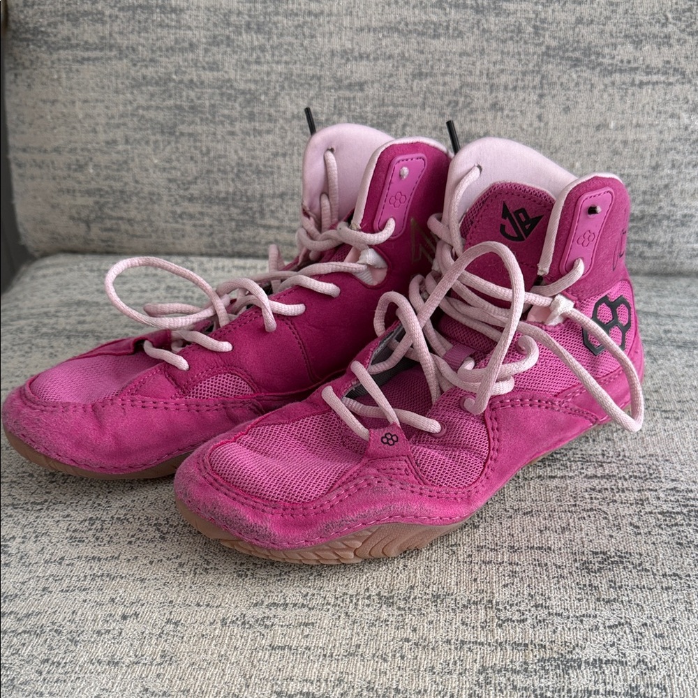Vibrant Pink Wrestling Shoes for Women
